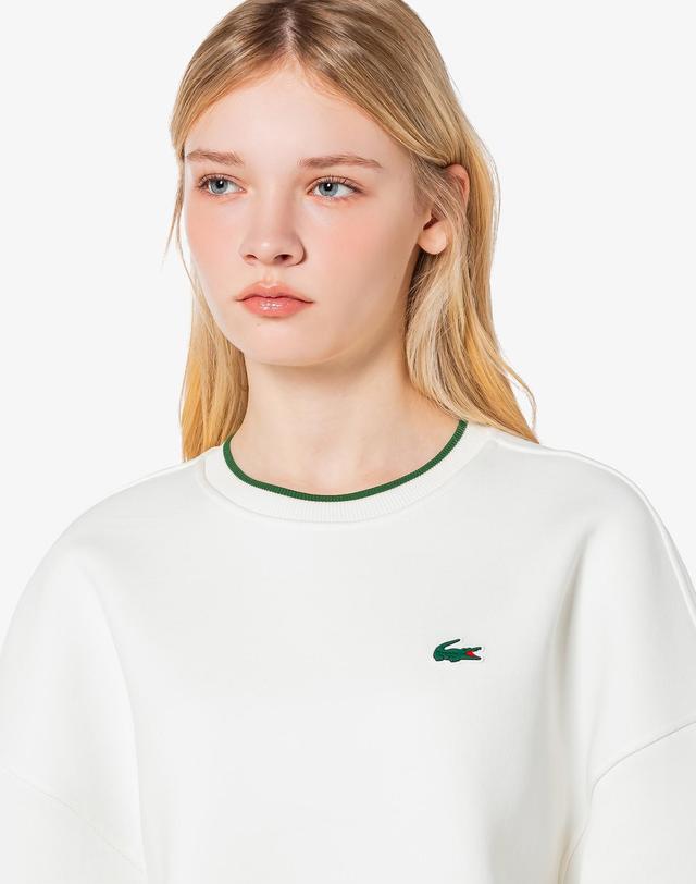 라코스테 [라코스테 공식] 여성 트레이닝 크루넥 스웻셔츠 SF4190-55N X0N 착용컷