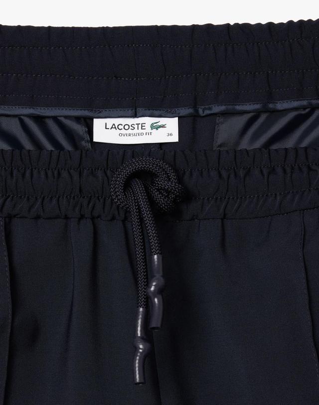 라코스테 [라코스테 공식] 여성 울블렌드 플란넬 조거팬츠 HF7451-55G HDE 착용컷