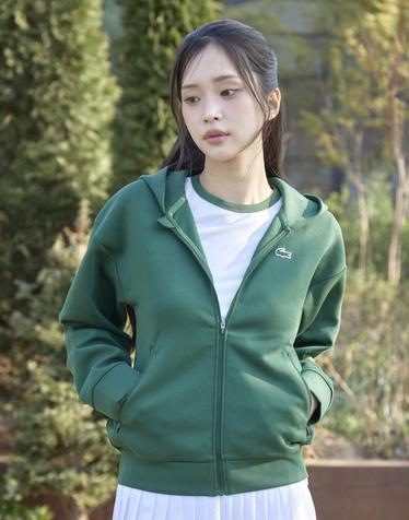 [라코스테 공식] 여성 트레이닝 저지 후드 집업 SF0167-56G 132