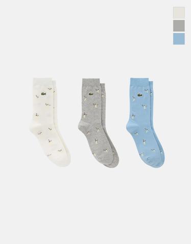 [라코스테 공식] 남성 테니스 패턴 미들 삭스 RA530E-56G 3종 택1
