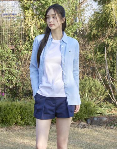 [라코스테 공식] 여성 개버딘 버뮤다 쇼츠 FF0175-56G 166