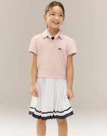 [라코스테 공식] 키즈 피케 퍼프 슬리브 폴로셔츠 PJ0953-56G ADY