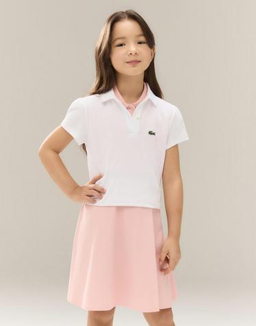 [라코스테 공식] 키즈 피케 퍼프 슬리브 폴로셔츠 PJ0953-56G 001