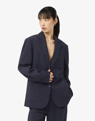 [라코스테 공식] 여성 릴랙스핏 아이코닉 플루이드 피케 블레이저 VF8502-56G HDE