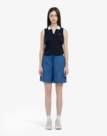 [라코스테 공식] 여성 밴딩 버뮤다 쇼츠 FF865E-56G 36L