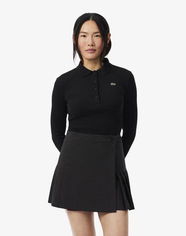 [라코스테 공식] 여성 립조직 긴팔 폴로셔츠 DF5281-56N 031