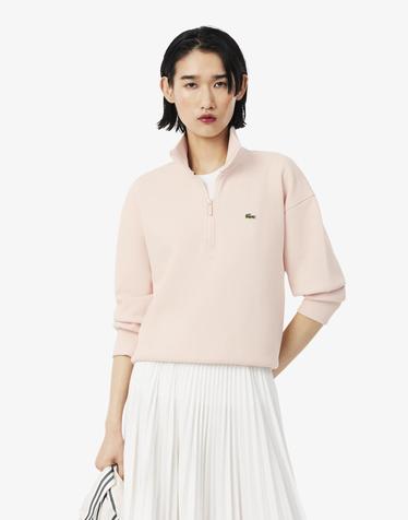 [라코스테 공식] 여성 더블페이스 피케 하프집업 스웻셔츠 SF5271-56N N6I