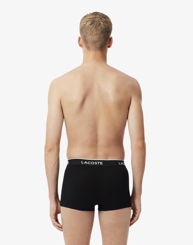 라코스테 [라코스테 공식] 남성 블랙 코튼 남성 브리프 3PACK 5H1300-56G 031 착용컷