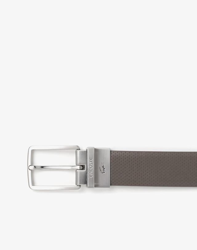 라코스테 [라코스테 공식] 남성 엘레강스 35MM 가죽벨트 RC4097M56G R08 착용컷