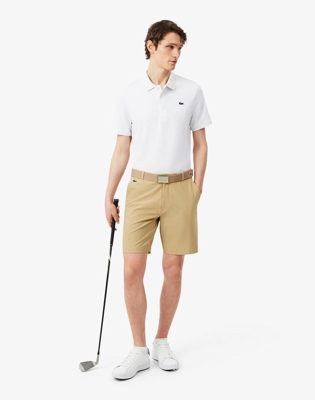 라코스테 [라코스테 공식] 남성 퍼포먼스 베이직 반팔 폴로 셔츠 DH3189-56G 00 착용컷