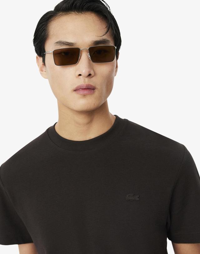 라코스테 [라코스테 공식] 남성 크레이프 반팔 티셔츠 TH1979-56G 3LA 착용컷