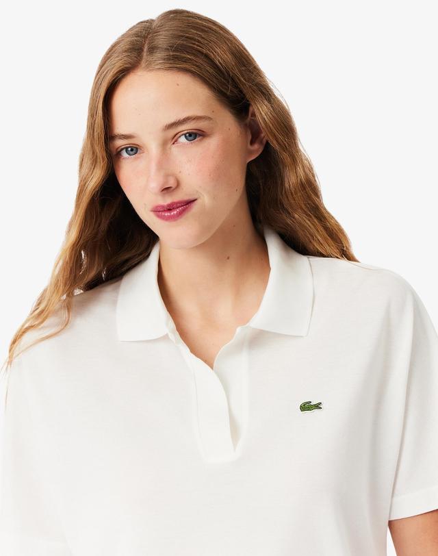 라코스테 [라코스테 공식] 여성 뉴헤리티지 폴로 셔츠 PF1123-56G 70V 착용컷