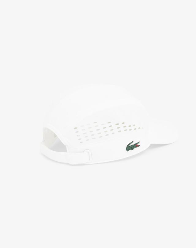 라코스테 [라코스테 공식] 남성 다이아몬드 태피터 테니스 퍼포먼스 캡 RK9955-56G 001 착용컷