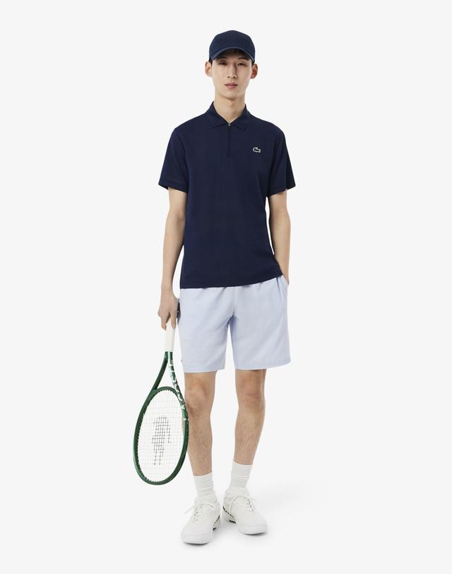 라코스테 [라코스테 공식] 남성 다이아몬드 태피터 테니스 퍼포먼스 캡 RK9955-56G 166 착용컷