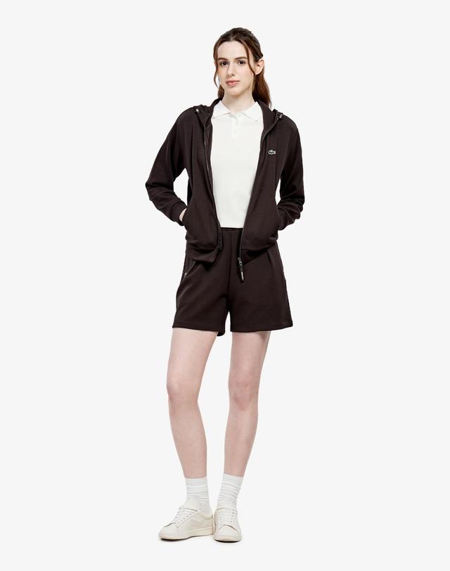 라코스테 [라코스테 공식] 여성 라이트 저지 셋업 자켓 SF797E-56G 3LA 착용컷