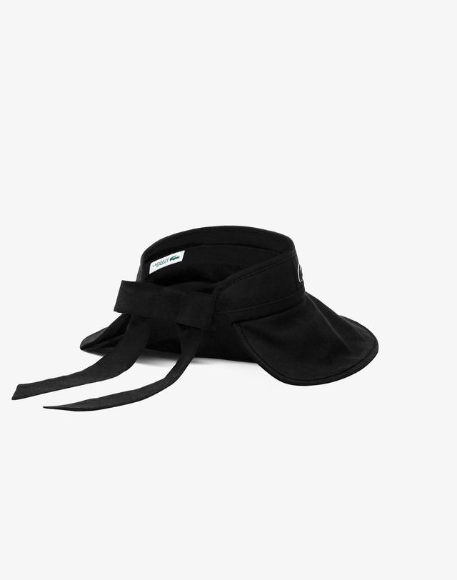 라코스테 [라코스테 공식] 여성 와이드 골프 리본 선바이저 RK350E-56G 031 착용컷