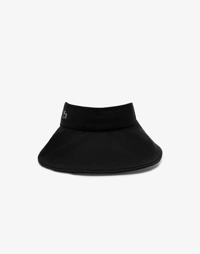 라코스테 [라코스테 공식] 여성 와이드 골프 리본 선바이저 RK350E-56G 031 착용컷