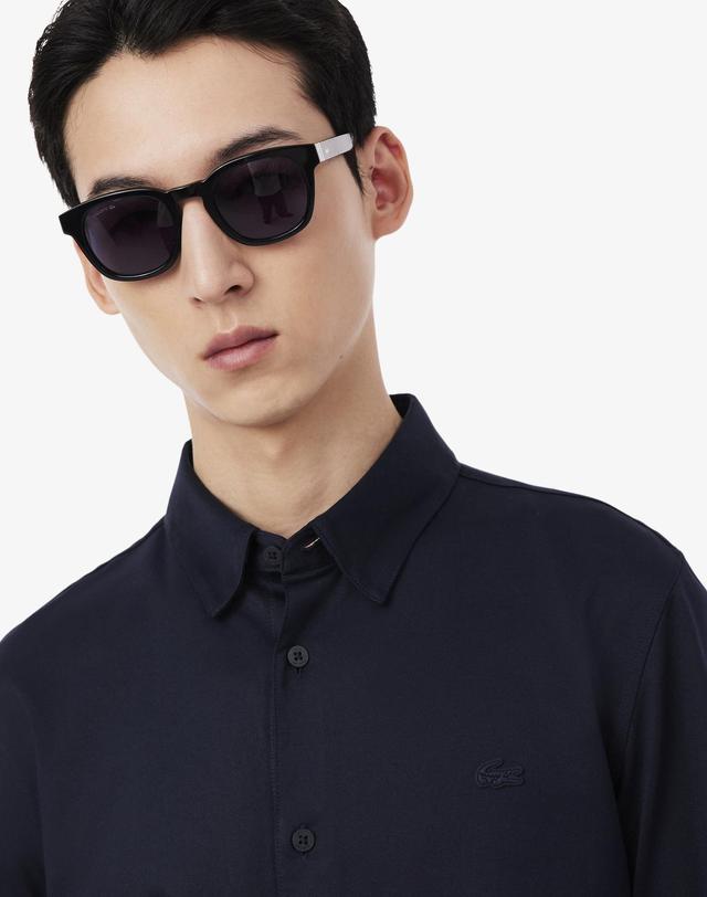 라코스테 [라코스테 공식] 남성 이지케어 기능성 긴팔 셔츠 CH8552-56G HDE 착용컷