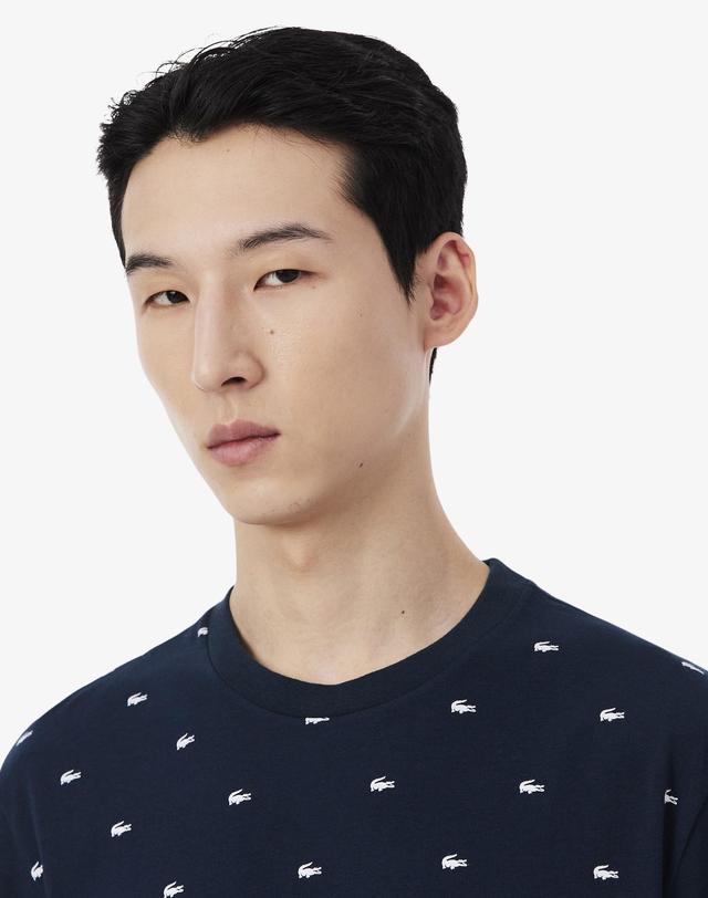 라코스테 [라코스테 공식] 남성 올오버 프린트 셔츠 TH8458-56G 525 착용컷