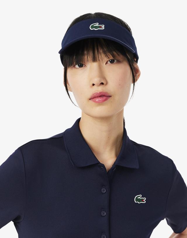라코스테 [라코스테 공식] 여성 골프 반팔 퍼포먼스 폴로 셔츠 PF0081-56G 166 착용컷