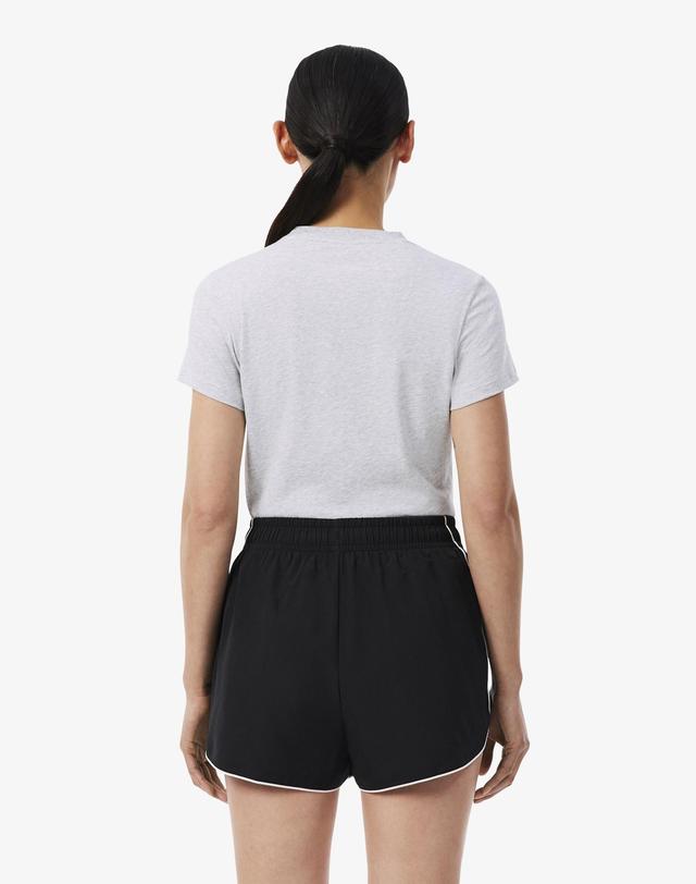 라코스테 [라코스테 공식] 여성 트레이닝 기본 티셔츠 TF9246-56N CCA 착용컷