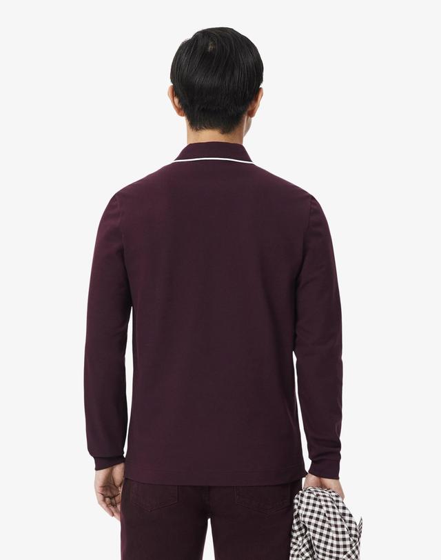 라코스테 [라코스테 공식] 남성 스마트파리 긴팔 폴로 셔츠 PH9988-56N 3KE 착용컷