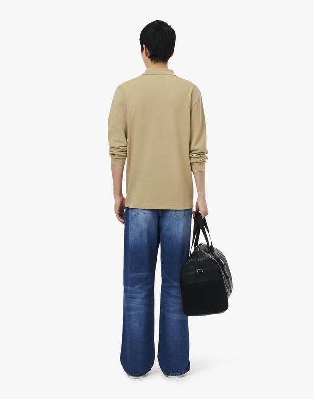 라코스테 [라코스테 공식] 남성 루즈핏 데님 팬츠 HH4963-56N MK9 착용컷
