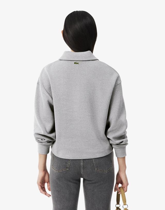 라코스테 [라코스테 공식] 여성 인터록 폴로카라 스웻셔츠 SF8368-56N CCA 착용컷
