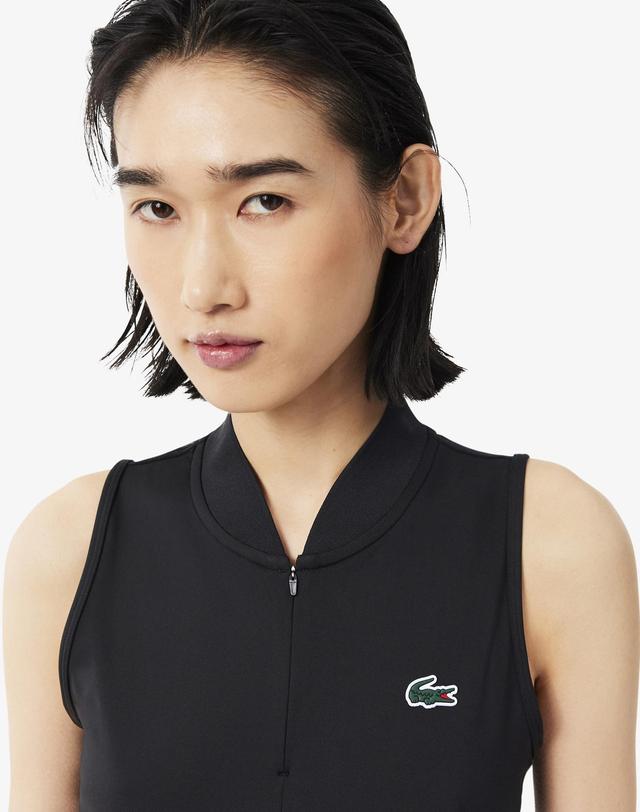 라코스테 [라코스테 공식] 여성 테니스 플레이어 슬리브리스 PF6873-56N 031 착용컷