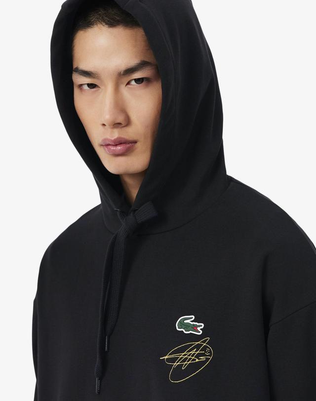 라코스테 [라코스테 공식] 남성 테니스 노박 후드 스웻셔츠 SH9948-56N 031 착용컷