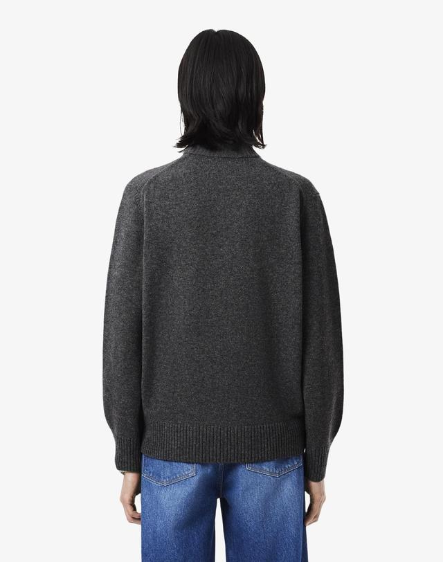 라코스테 [라코스테 공식] 남성 방모 반집업 풀오버 AH3052-56N 050 착용컷