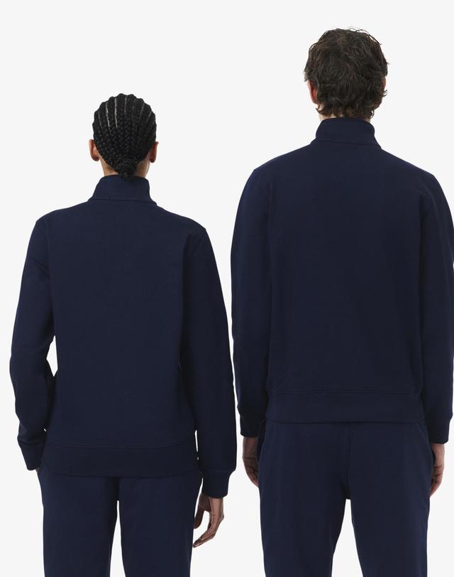 라코스테 [라코스테 공식] 남성 소프트 브랜딩 반집업 스웻셔츠 SH0784-56N 166 착용컷