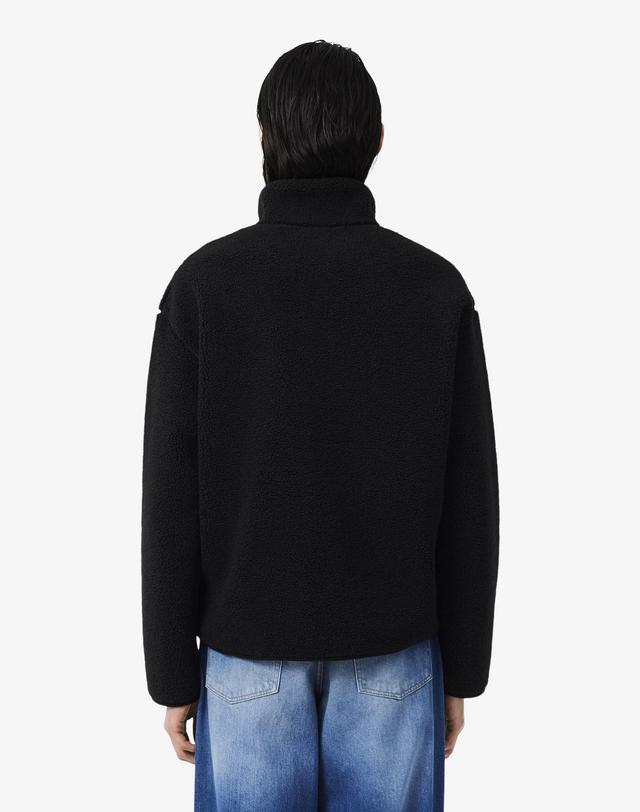 라코스테 [라코스테 공식] 남성 플리스 반집업 스웻셔츠 SH8648-56N 031 착용컷