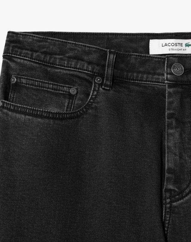 라코스테 [라코스테 공식] 남성 브러시드 데님 팬츠 AH435-56N 031 착용컷