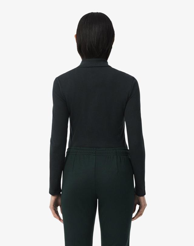 라코스테 [라코스테 공식] 여성 슬림핏 긴팔 폴로셔츠 PF5464-56N GJP 착용컷