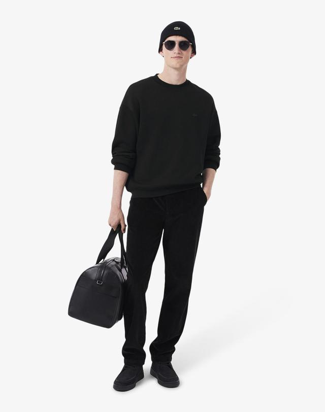 라코스테 [라코스테 공식] 남성 크록 시그니처 루즈핏 크루넥 스웻셔츠 SH7745-56N 031 착용컷