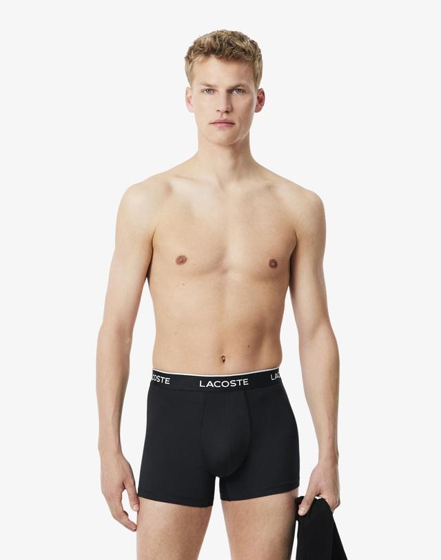 라코스테 [라코스테 공식] 남성 마이크로파이버 브리프 3PACK 5H3202-56N 031 착용컷