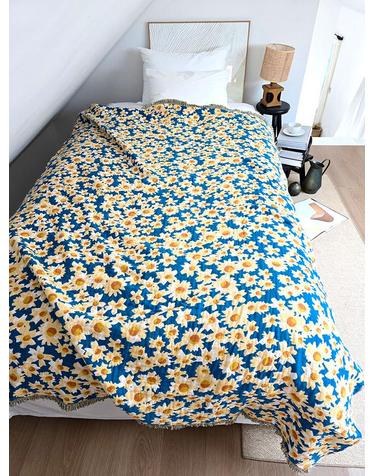 블랑쉬 데이지 블루가든 퀸사이즈 150x200 리버서블 거즈이불