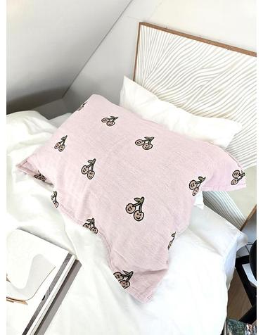 블랑쉬 체리 아트 거즈코튼 베개 수건