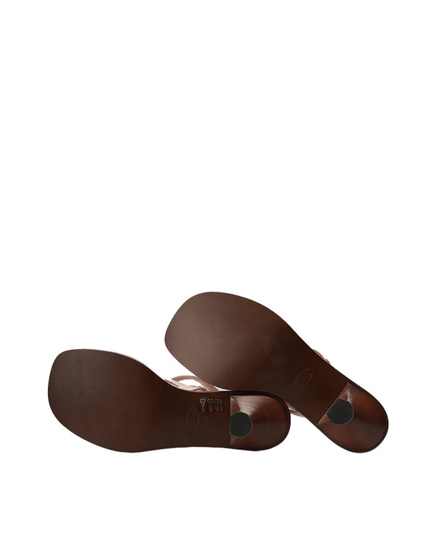 토즈 [중고명품] [중고] 250mm 핑크 레더 스트랩 여성 샌들 XXW35K0FT70MIDM426 PC0283 SH00054 BLACK 착용컷