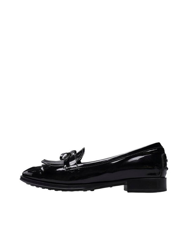 토즈 [중고명품] [중고] 220mm 블랙 페이던트 프린지 태슬 여성 로퍼 PC0244 SH00005 BLACK 착용컷