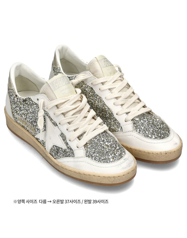 골든구스 [명품] 골든구스 볼스타 로우탑 스니커즈 GWF00117 F004721 82346 밝은 그레이 착용컷
