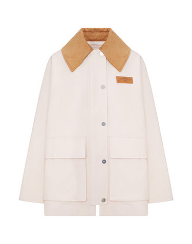 [해외직구] 해외 로마배송 가니 여성 코듀로이 칼라가 달린 핑크 트윌 재킷 A1010227 065 PRIMROSE PINK