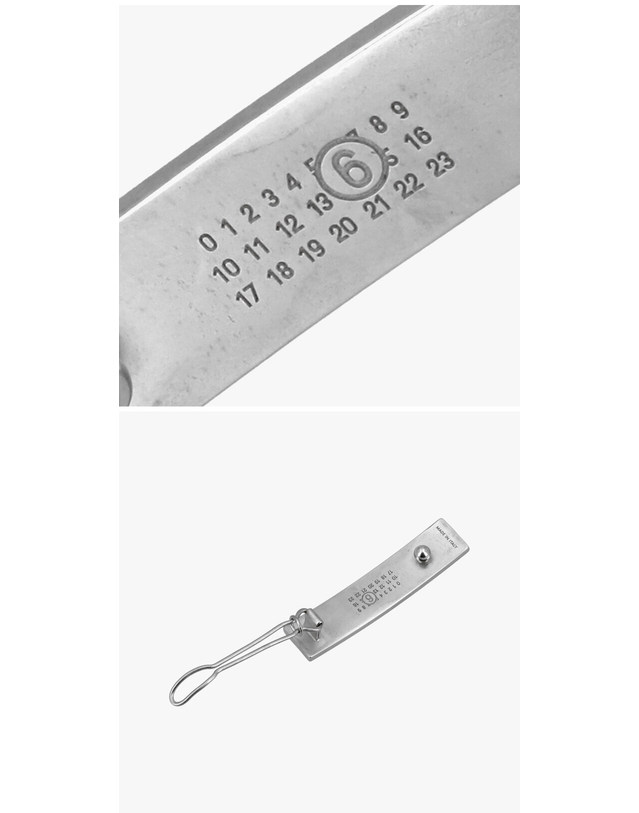 메종 마르지엘라 [명품] SM6TW0011 P7211 961 여성 헤어클립 밝은 그레이 착용컷