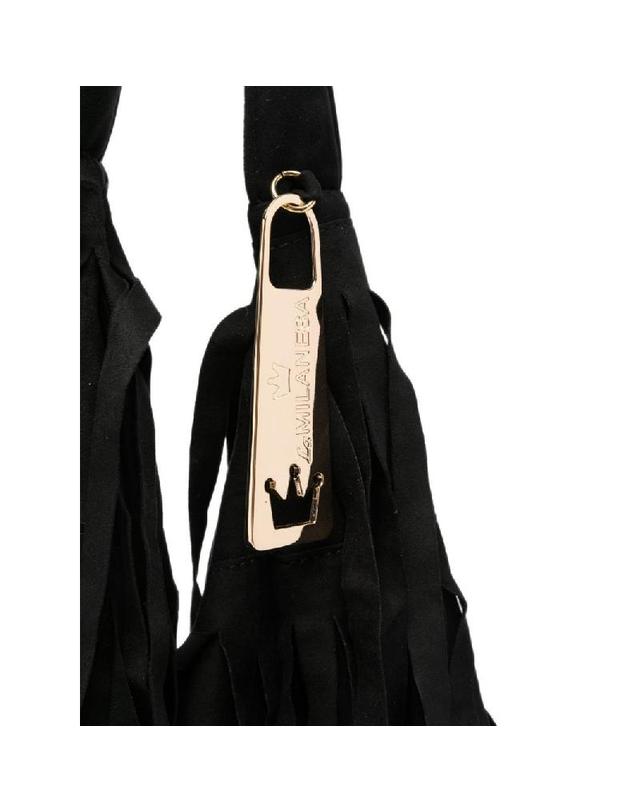 라밀라네사 [해외직구] 그란데비타 해외 LA MILANESA 여성 ARETHA LARGE SHOULDER BAG ARELNERO 착용컷