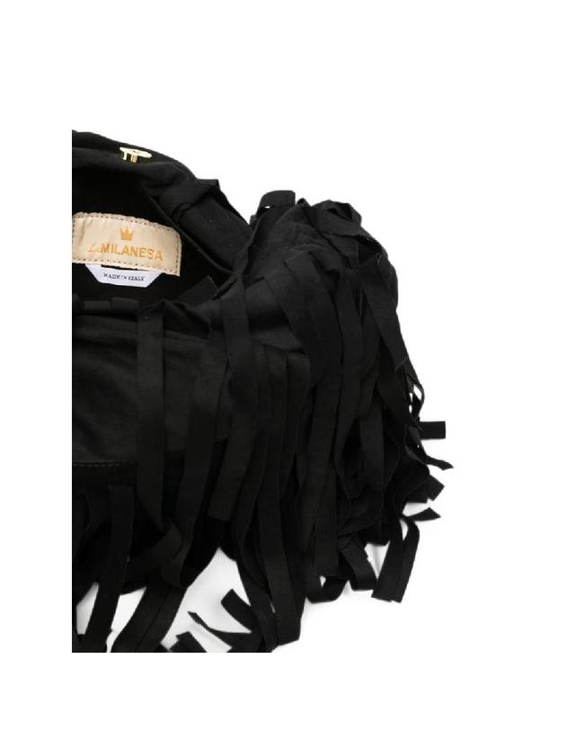 라밀라네사 [해외직구] 그란데비타 해외 LA MILANESA 여성 ARETHA LARGE SHOULDER BAG ARELNERO 착용컷
