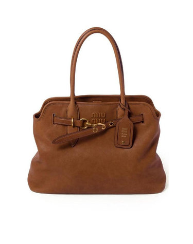 [해외직구] 그란데비타 해외 미우미우 여성 AVENTURE MEDIUM LEATHER HANDBAG 5BG2912BBLF0316