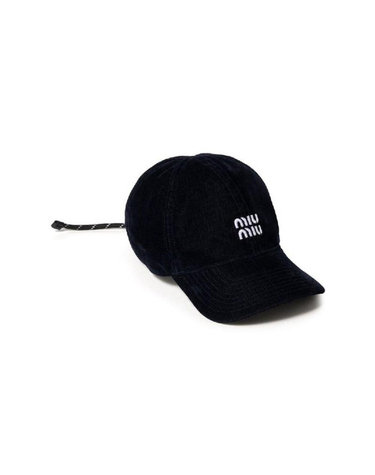 [해외직구] 그란데비타 해외 미우미우 여성 VELVET BASEBALL CAP 5HC3692CUAF0Q10