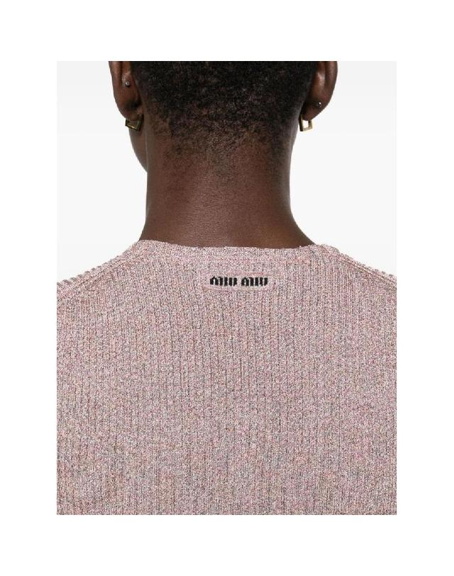 미우미우 [해외직구] 그란데비타 해외 미우미우 여성 CREWNECK 스웨터 MML00Y176WF0638 착용컷