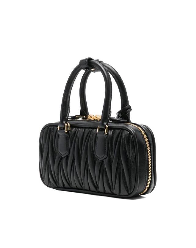 미우미우 [해외직구] 그란데비타 해외 미우미우 여성 ARCADIE MINI LEATHER HANDBAG 5BP088AN88F0002 착용컷